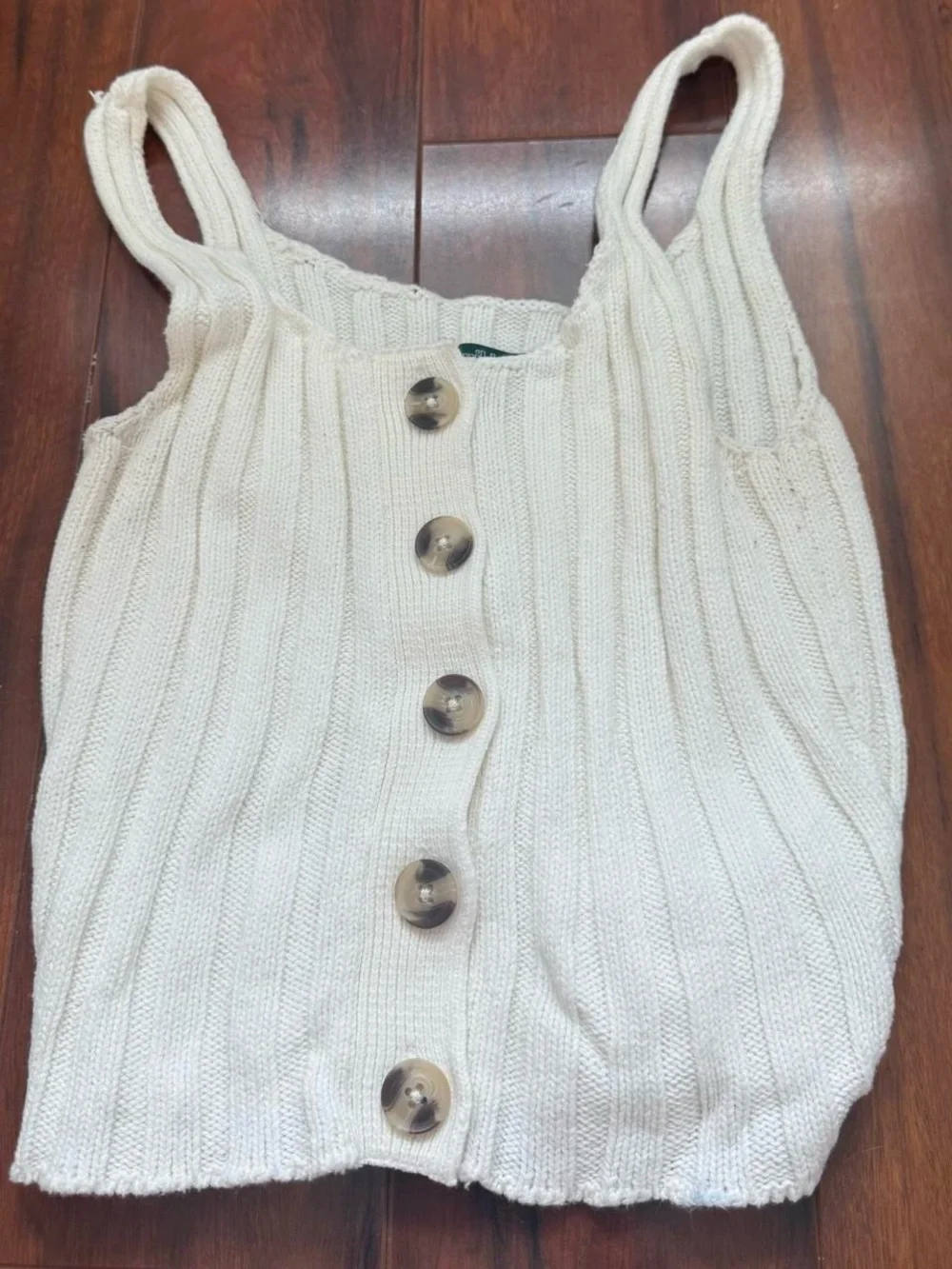 Button-Front Knit Tank Top - Picture 1 of 4